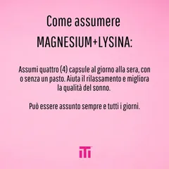 Magnesium + LYSINA - 90 cps