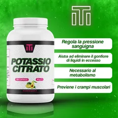 Potassio Citrato puro al 100% - 160 cps